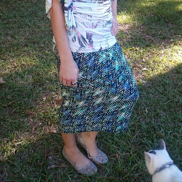 Zig・Zag Pencil Skirt - Picture 4 of 5